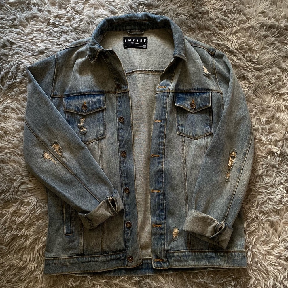 Empyre Jean Jacket Distressed